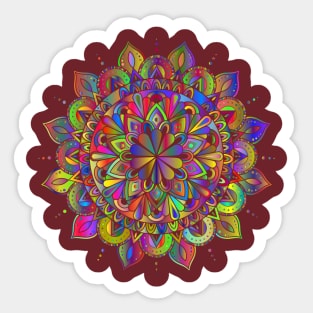 Mandala Colorful Line Art Decorative Decoration Sticker